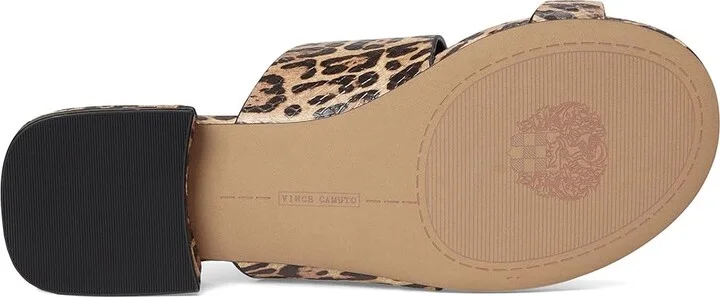 Vince Camuto Ranista Buckle Band Sandals Women's Sandals Black/Natural : 7.5 M, Leather - Image 3