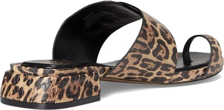 Vince Camuto Ranista Buckle Band Sandals Women's Sandals Black/Natural : 7.5 M, Leather - Image 4