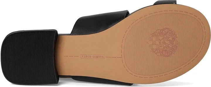 Vince Camuto Ranista Buckle Band Sandals Women's Sandals Black/Natural : 7.5 M, Leather - Image 9
