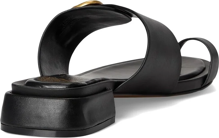 Vince Camuto Ranista Buckle Band Sandals Women's Sandals Black/Natural : 7.5 M, Leather - Image 10