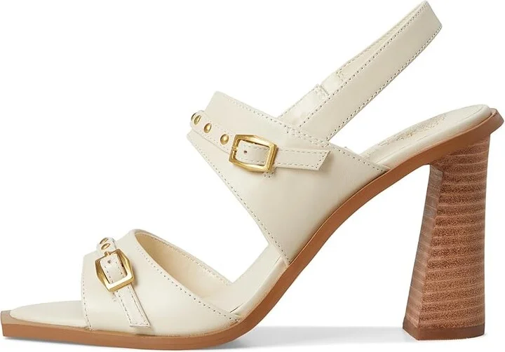 Vince Camuto Ridena Studded Buckle High Heel Sandals Women's Sandals Panna Creme : 10 M, Leather - Image 6