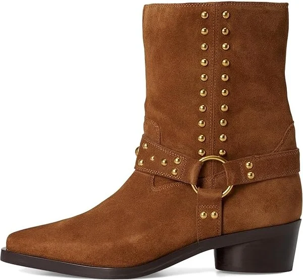 Vince Camuto Roista Motocycle Bootsie Women's Motocross Boots Burnt Sugar : 7.5 M, Leather - Image 6