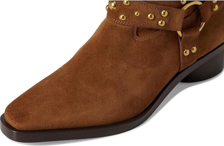 Vince Camuto Roista Motocycle Bootsie Women's Motocross Boots Burnt Sugar : 7.5 M, Leather - Image 7