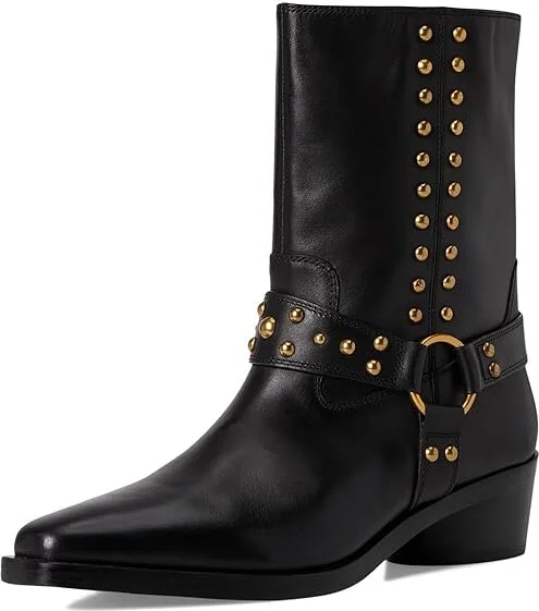 Vince Camuto Roista Motocycle Bootsie Women's Motocross Boots Burnt Sugar : 7.5 M, Leather - Image 11