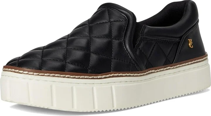 Vince Camuto Romie Quilted Slip-On Platform Sneakers Women's Shoes Lux Silver : 9 M, Leather - Image 11