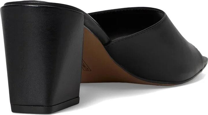 Vince Camuto Sacha Block Heel Mule Sandal Women's Sandals Black : 7 M, Leather/Rubber - Image 4