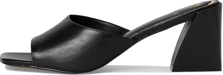 Vince Camuto Sacha Block Heel Mule Sandal Women's Sandals Black : 7 M, Leather/Rubber - Image 6