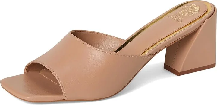 Vince Camuto Sacha Block Heel Mule Sandal Women's Sandals Black : 7 M, Leather/Rubber - Image 11