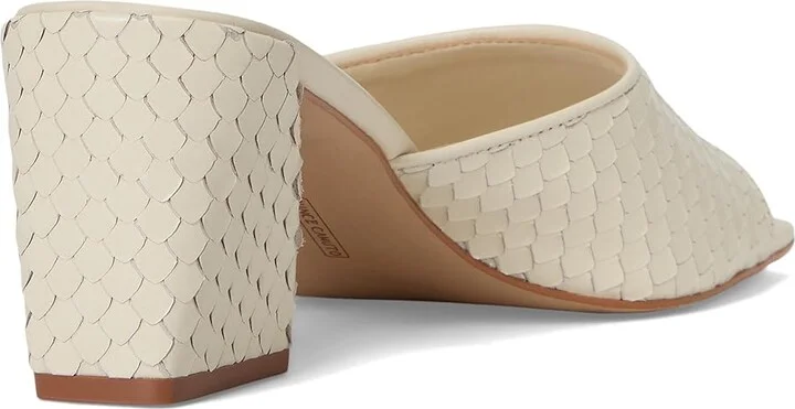 Vince Camuto Sachaa Block Heel Mule Sandal Women's Sandals Panna Creme : 7.5 M, Leather/Rubber - Image 4
