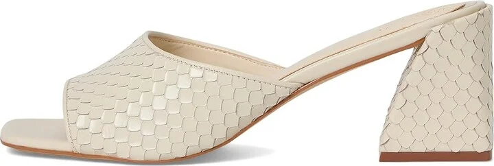 Vince Camuto Sachaa Block Heel Mule Sandal Women's Sandals Panna Creme : 7.5 M, Leather/Rubber - Image 6