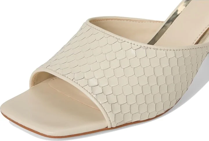 Vince Camuto Sachaa Block Heel Mule Sandal Women's Sandals Panna Creme : 7.5 M, Leather/Rubber - Image 7