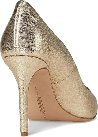 Vince Camuto Savilla Classic Pumps High Women's Heels Egyptian Gold : 8 M, Leather - Image 4