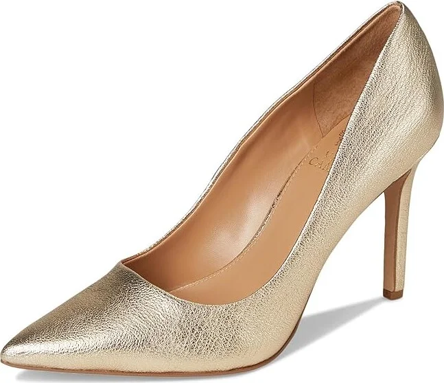 Vince Camuto Savilla Classic Pumps High Women's Heels Egyptian Gold : 8 M, Leather - Image 5