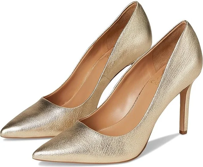 Vince Camuto Savilla Classic Pumps High Women's Heels Egyptian Gold : 8 M, Leather