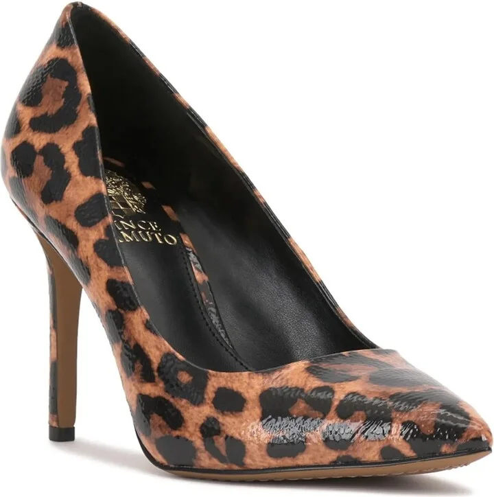 Tan/Black Leopard Print Synthetic