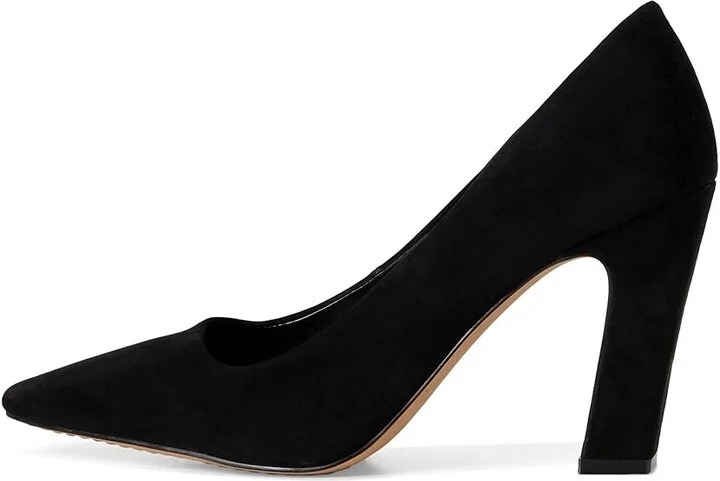Vince Camuto Sibrina High Heel Pump High Women's Heels Black : 7.5 M, Rubber/Suede - Image 6