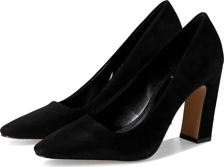 Vince Camuto Sibrina High Heel Pump High Women's Heels Black : 7.5 M, Rubber/Suede