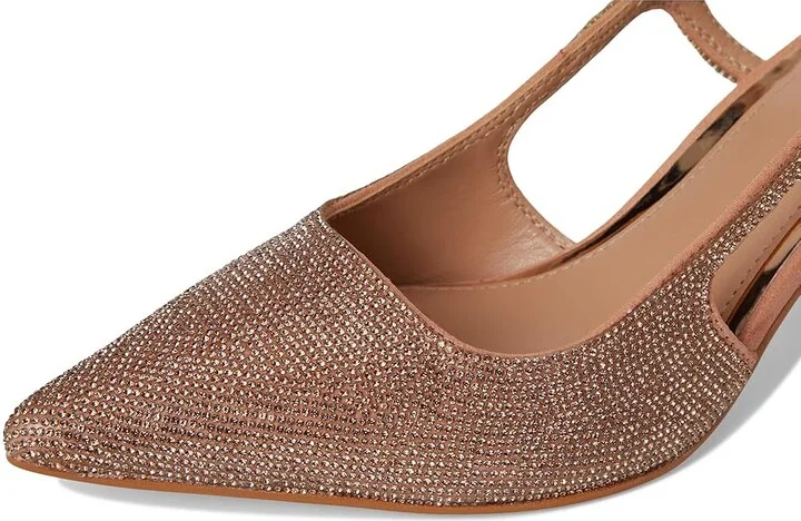 Vince Camuto Sindreea Rhinestone Block Heel Slingback Pump High Women's Heels Blush : 9 M, Rubber/Synthetic - Image 7