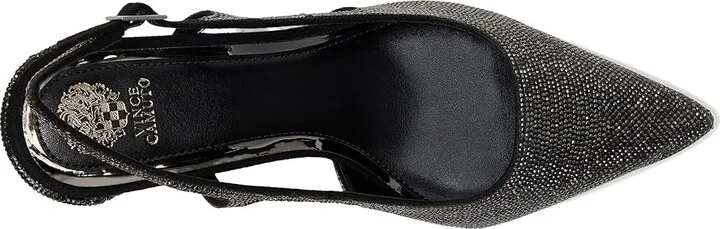 Vince Camuto Sindreea Rhinestone Block Heel Slingback Pump High Women's Heels Blush : 9 M, Rubber/Synthetic - Image 8
