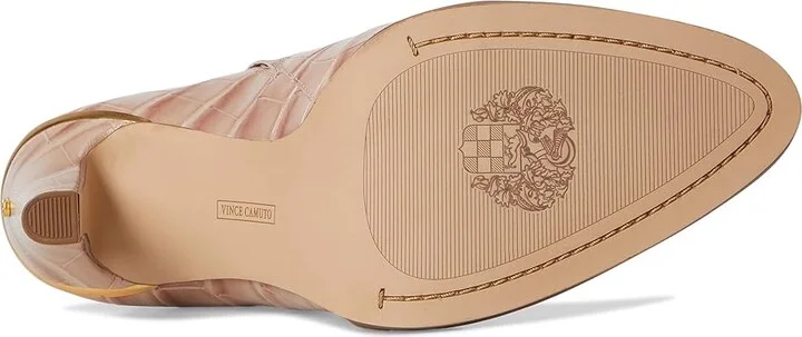 Vince Camuto Solene High Heel Mule Women's Shoes Chai Latte : 11 M, Leather - Image 3