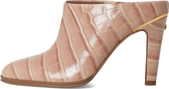 Vince Camuto Solene High Heel Mule Women's Shoes Chai Latte : 11 M, Leather - Image 6
