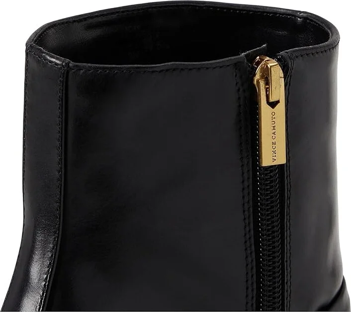 Vince Camuto Sybilla Double Strap High Heel Bootsie Women's Boots Black : 6 M, Leather - Image 2