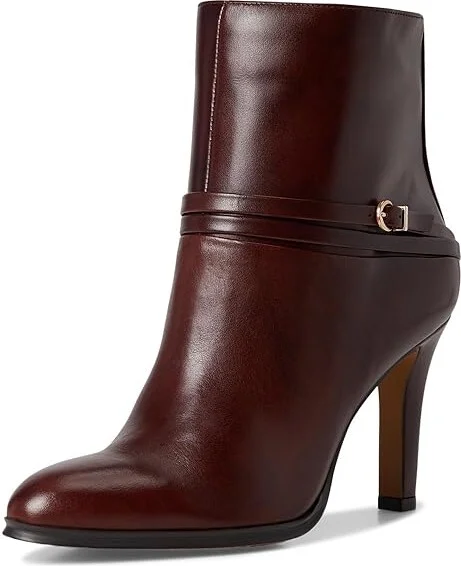 Vince Camuto Sybilla Double Strap High Heel Bootsie Women's Boots Black : 6 M, Leather - Image 11