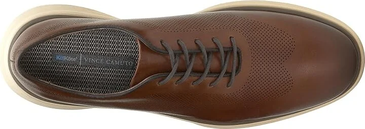 Vince Camuto Talmai Laser Wing Oxford Men's Shoes Cuero : 10 M, Lace/Leather/Rubber - Image 2
