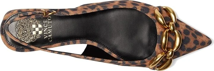 Vince Camuto Valiey Chain Link Slingback Mule Women's Flat Shoes Black : 8 M, Faux Leather - Image 8