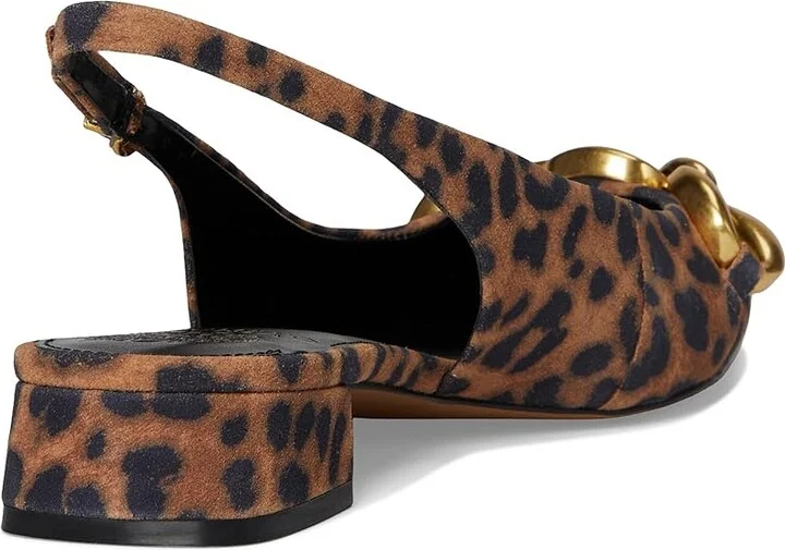 Vince Camuto Valiey Chain Link Slingback Mule Women's Flat Shoes Black : 8 M, Faux Leather - Image 10