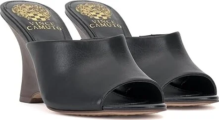 Vince Camuto Vilty Women's Sandals Black : 8.5 M, Leather/Rubber