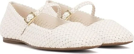 Vince Camuto Vinley Women's Flat Shoes Coconut Cream : 9 M, Leather/Rubber