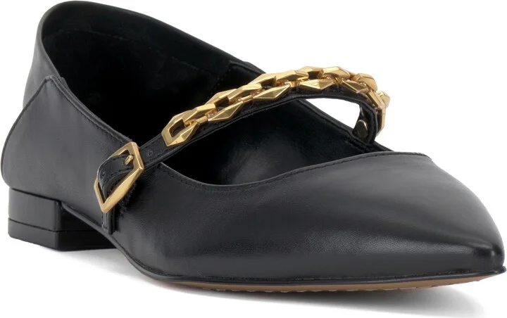 Vince Camuto Women's Aylin Chain Strap Ballet Flats