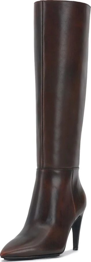 Dark Caramel Wide Calf