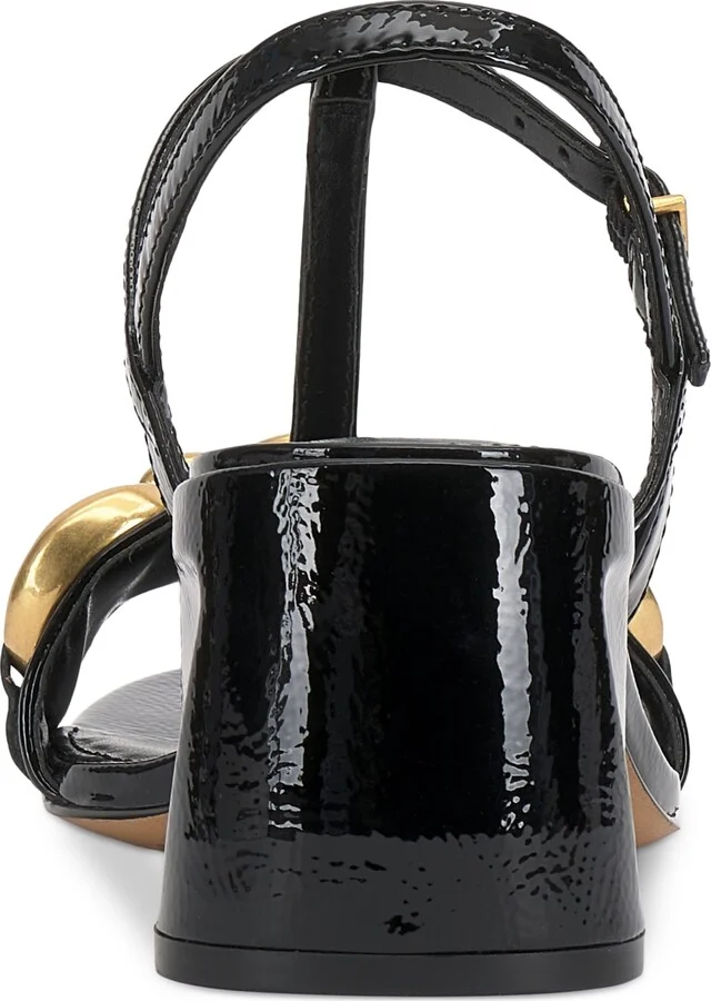 Vince Camuto Women's Chirie Chain T-Strap Block-Heel Sandals - Image 3