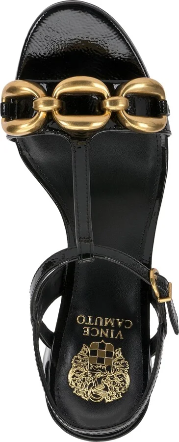 Vince Camuto Women's Chirie Chain T-Strap Block-Heel Sandals - Image 4