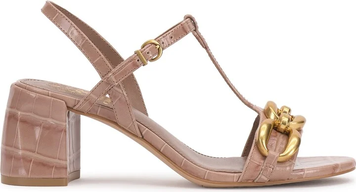 Vince Camuto Women's Chirie Chain T-Strap Block-Heel Sandals - Image 10