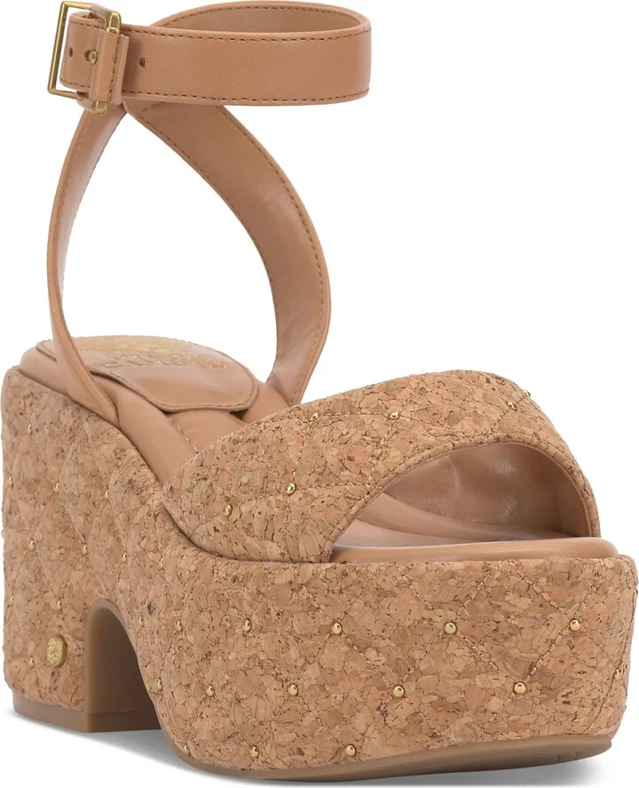 Vince Camuto Women's Ellah Quilted Platform Sandals