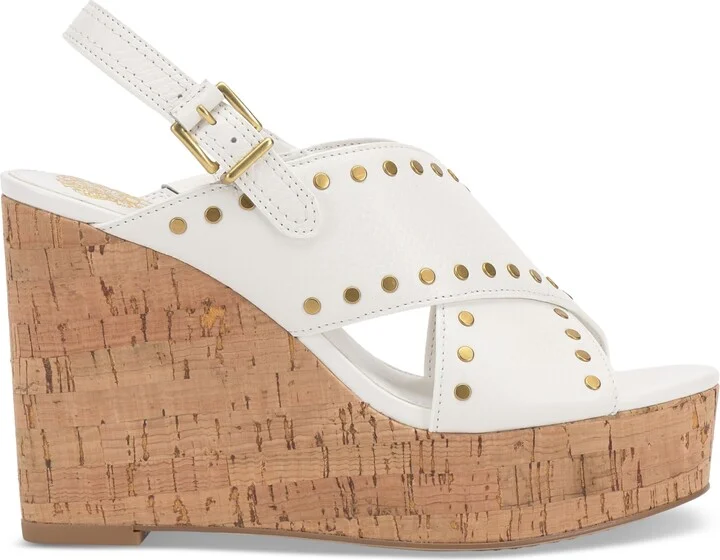 Vince Camuto Women's Ellna Studded Platform Wedge Sandals - Image 6