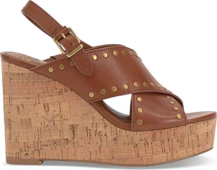 Vince Camuto Women's Ellna Studded Platform Wedge Sandals - Image 10