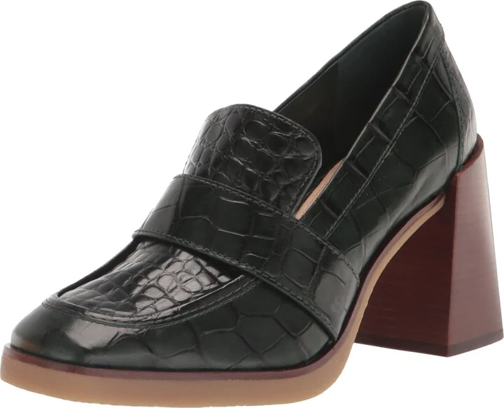Vince Camuto Women's Footwear Women's Ezerna Stacked Heel Loafer Pump