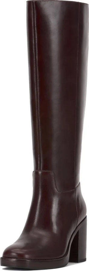 Rich Mahogany Wide Calf