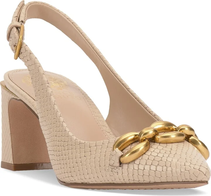 Vince Camuto Women's Hamden-o Chain Slingback Pumps