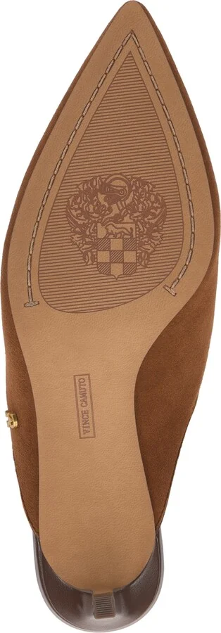 Vince Camuto Women's Kylien Pointed Toe Slingback Pumps - Burnt Sugar/Cafe Mocha Suede - Image 5