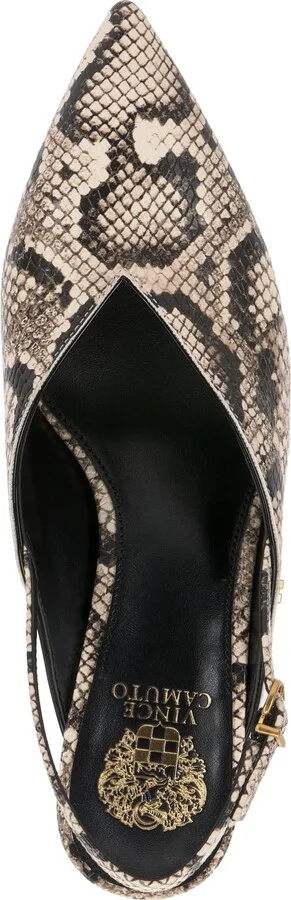 Vince Camuto Women's Kylien Pointed Toe Slingback Pumps - Burnt Sugar/Cafe Mocha Suede - Image 8