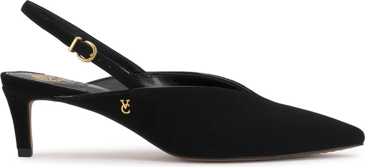 Vince Camuto Women's Kylien Pointed Toe Slingback Pumps - Burnt Sugar/Cafe Mocha Suede - Image 10