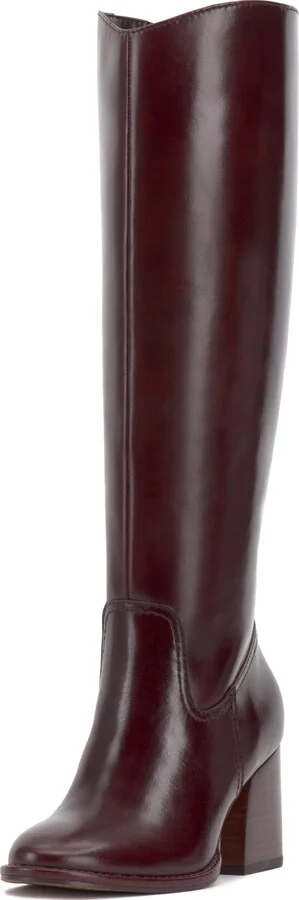 Rich Mahogany Wide Calf
