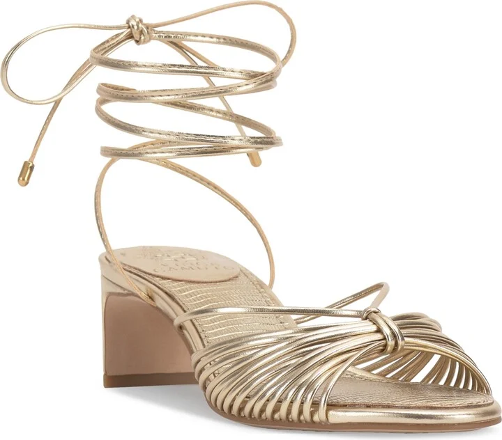 Vince Camuto Women's Lory Lace-Up Blade-Heel Sandals