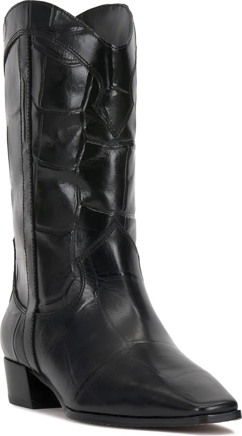 Vince Camuto Women's Prilie Square-Toe Western Boots