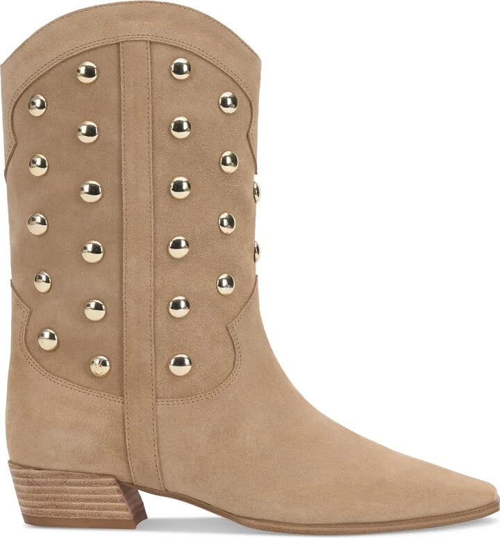 Vince Camuto Women's Prilie Studded Snip-Toe Western Boots - Image 2